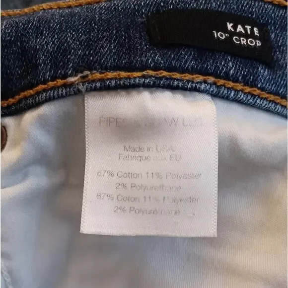 VERONICA BEARD Kate 10" Crop Stretch Jeans. Size 24 - Picture 15 of 16